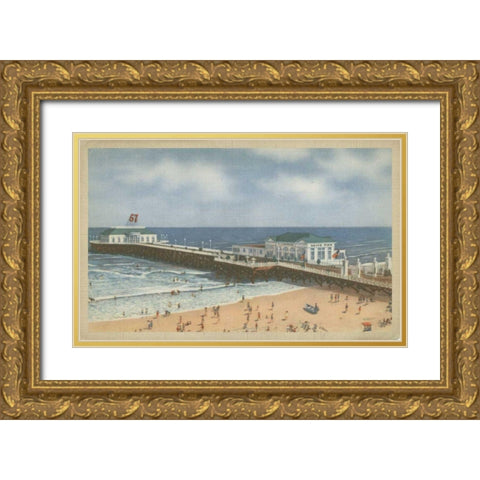 Atlantic City, NJ- I Gold Ornate Wood Framed Art Print with Double Matting by Unknown