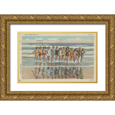 Atlantic City, NJ- II Gold Ornate Wood Framed Art Print with Double Matting by Unknown