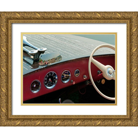 Antique Boating I Gold Ornate Wood Framed Art Print with Double Matting by Head, Danny