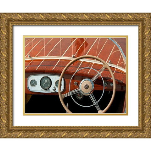 Antique Boating II Gold Ornate Wood Framed Art Print with Double Matting by Head, Danny