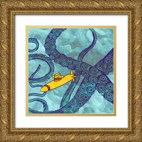 Misadventure I Gold Ornate Wood Framed Art Print with Double Matting by Ludwig, Alicia