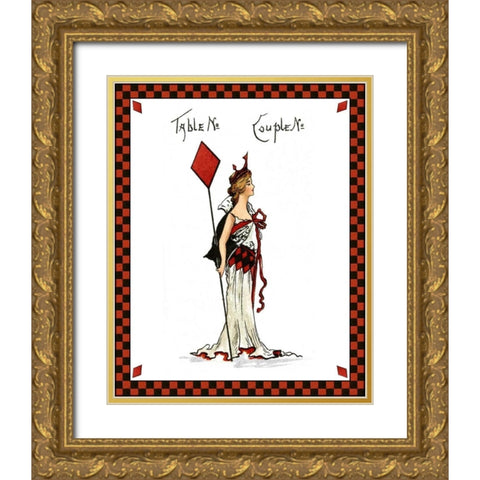 Bridge Party III Gold Ornate Wood Framed Art Print with Double Matting by Vision Studio