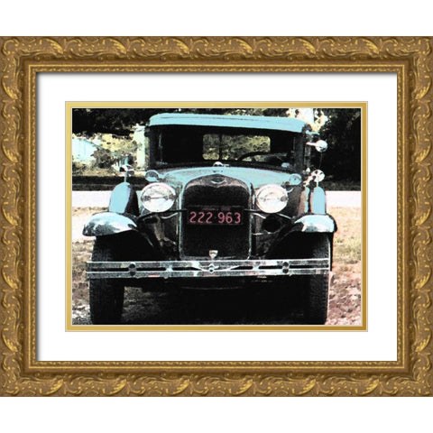 Joy Ride III Gold Ornate Wood Framed Art Print with Double Matting by Ilosky, Pam