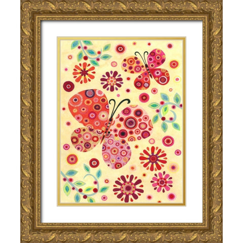 Breezy Day Gold Ornate Wood Framed Art Print with Double Matting by Conway, Kim