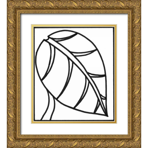Sprout I Gold Ornate Wood Framed Art Print with Double Matting by Stramel, Renee W.
