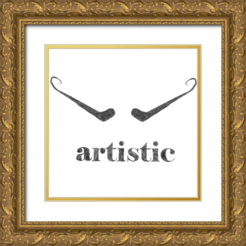 Artistic Gold Ornate Wood Framed Art Print with Double Matting by Johnson, Jason