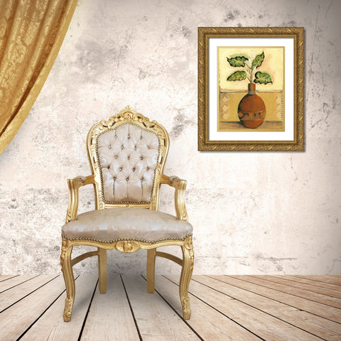 Southwest Terra Cotta I Gold Ornate Wood Framed Art Print with Double Matting by Taylor, Kris