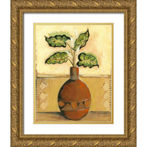 Southwest Terra Cotta I Gold Ornate Wood Framed Art Print with Double Matting by Taylor, Kris