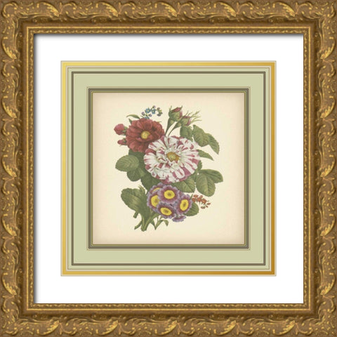 Tuscany Bouquet X Gold Ornate Wood Framed Art Print with Double Matting by Unknown