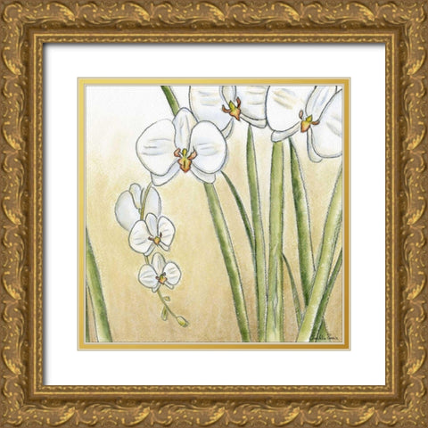 Sunset Garden II Gold Ornate Wood Framed Art Print with Double Matting by Zarris, Chariklia