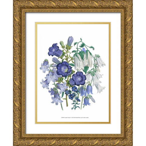 Loudon Florals I Gold Ornate Wood Framed Art Print with Double Matting by Loudon, Jane