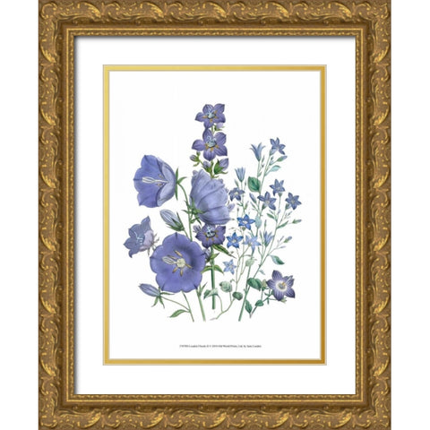 Loudon Florals II Gold Ornate Wood Framed Art Print with Double Matting by Loudon, Jane