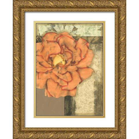 Small Ethereal Bloom I Gold Ornate Wood Framed Art Print with Double Matting by Goldberger, Jennifer