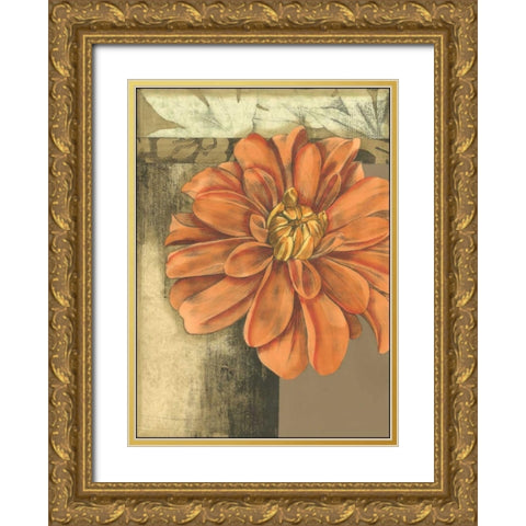 Small Ethereal Bloom II Gold Ornate Wood Framed Art Print with Double Matting by Goldberger, Jennifer