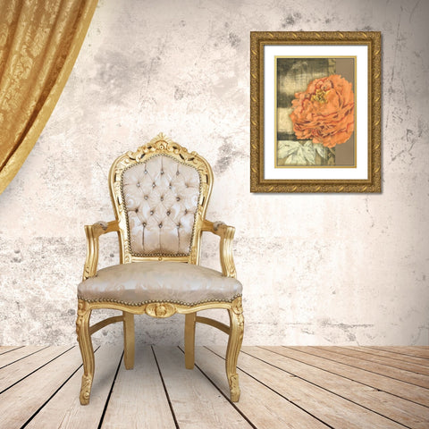 Small Ethereal Bloom III Gold Ornate Wood Framed Art Print with Double Matting by Goldberger, Jennifer