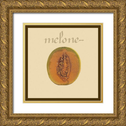 Italian Fruit VII Gold Ornate Wood Framed Art Print with Double Matting by Vision Studio