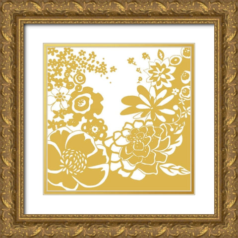 Vibrant Tokyo Garden I Gold Ornate Wood Framed Art Print with Double Matting by Zarris, Chariklia