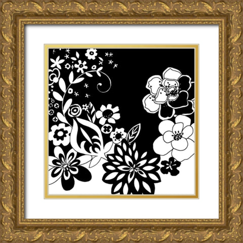 Tokyo Garden VI Gold Ornate Wood Framed Art Print with Double Matting by Zarris, Chariklia