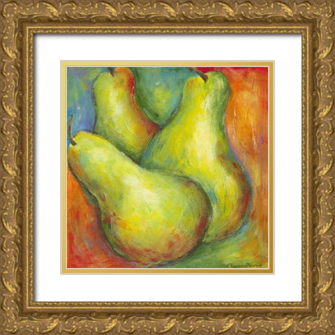 Abstract Fruits I Gold Ornate Wood Framed Art Print with Double Matting by Zarris, Chariklia