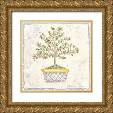 French Topiary II Gold Ornate Wood Framed Art Print with Double Matting by Pallan, Nancy S.