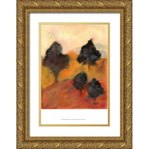 Printed Sonoma Hills I Gold Ornate Wood Framed Art Print with Double Matting by Taylor, Kris