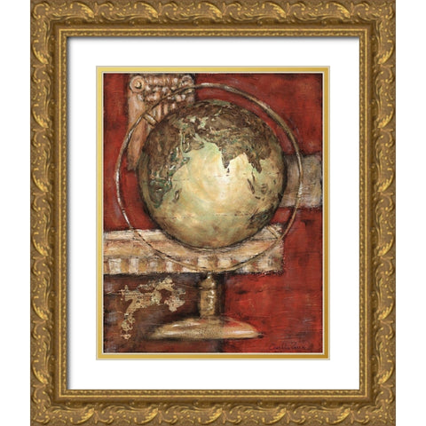 Journeys Beginning II Gold Ornate Wood Framed Art Print with Double Matting by Zarris, Chariklia