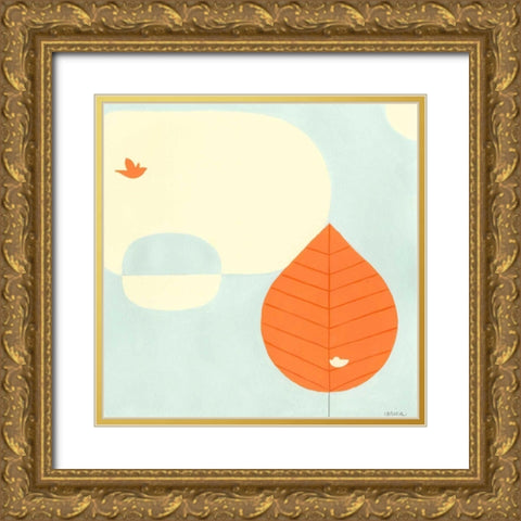 Citrus Grove II Gold Ornate Wood Framed Art Print with Double Matting by Vess, June Erica