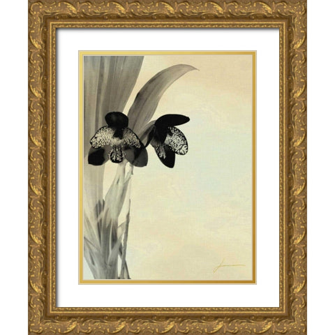 Orchid Blush Panels I Gold Ornate Wood Framed Art Print with Double Matting by Burghardt, James