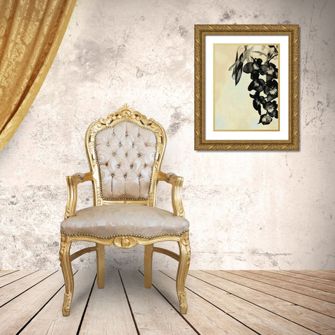 Orchid Blush Panels II Gold Ornate Wood Framed Art Print with Double Matting by Burghardt, James