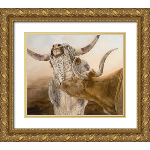 Ahhhhh! Gold Ornate Wood Framed Art Print with Double Matting by Winkler, Kathy