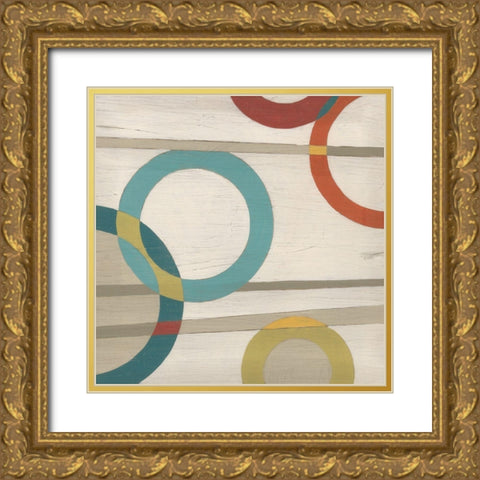 Circular Logic II Gold Ornate Wood Framed Art Print with Double Matting by Vess, June Erica