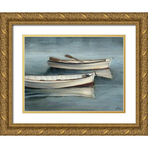 Small Stillwaters III Gold Ornate Wood Framed Art Print with Double Matting by Harper, Ethan