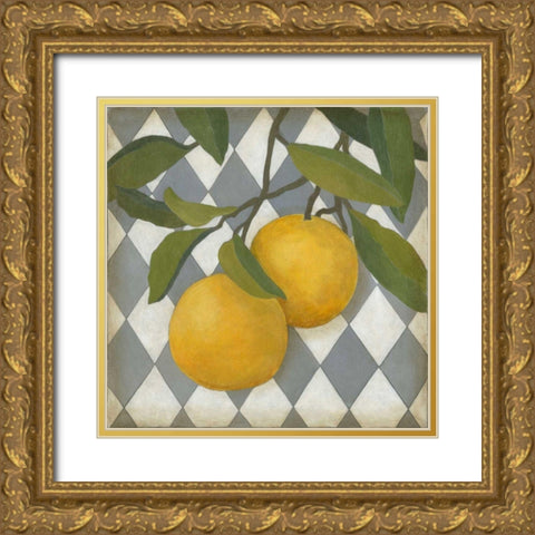 Fruit and Pattern IV Gold Ornate Wood Framed Art Print with Double Matting by Meagher, Megan