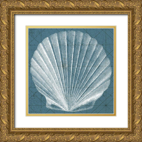 Coastal Menagerie V Gold Ornate Wood Framed Art Print with Double Matting by Vision Studio