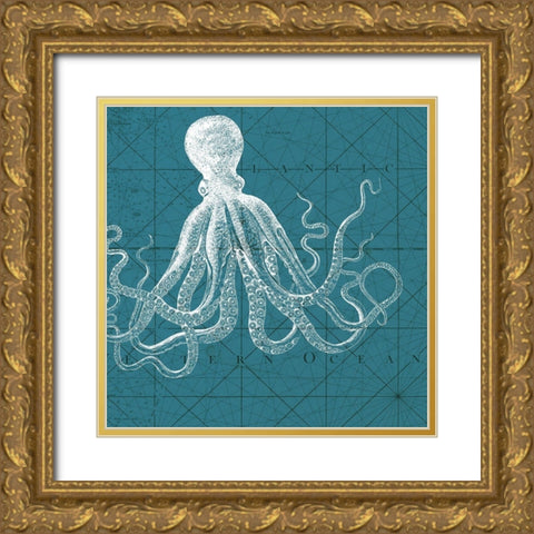 Coastal Menagerie VII Gold Ornate Wood Framed Art Print with Double Matting by Vision Studio