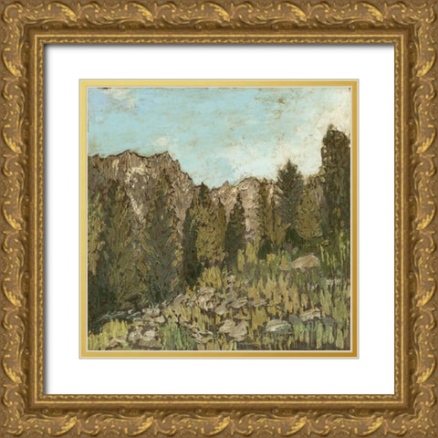 Western View II Gold Ornate Wood Framed Art Print with Double Matting by Meagher, Megan