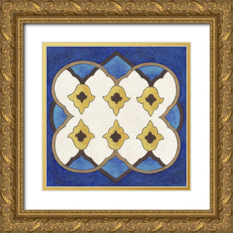 Royal Lapis II Gold Ornate Wood Framed Art Print with Double Matting by Lam, Vanna
