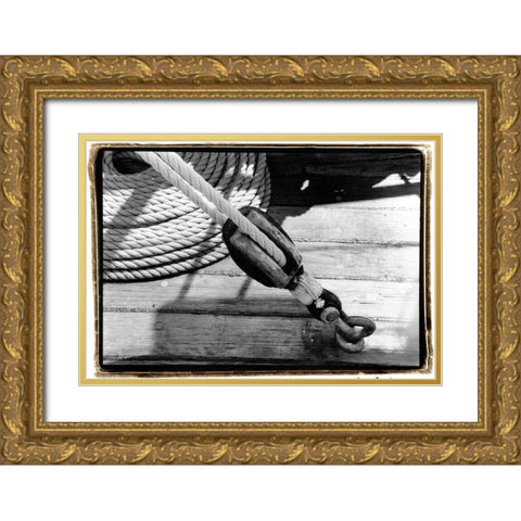 Ship Shape VI Gold Ornate Wood Framed Art Print with Double Matting by DeNardo, Laura