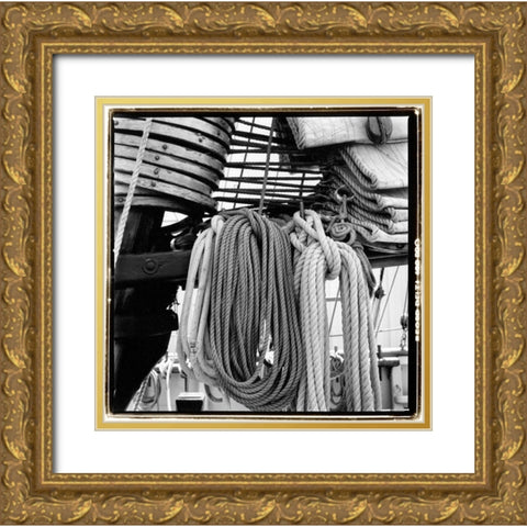 Secure III Gold Ornate Wood Framed Art Print with Double Matting by DeNardo, Laura