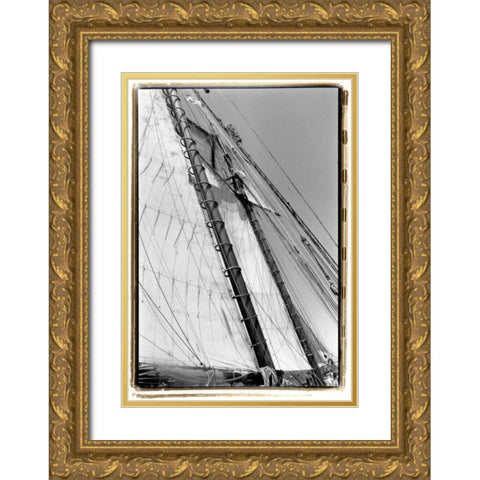 Set Sail I Gold Ornate Wood Framed Art Print with Double Matting by DeNardo, Laura