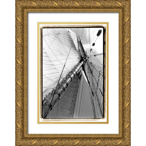 Set Sail II Gold Ornate Wood Framed Art Print with Double Matting by DeNardo, Laura