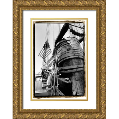 Set Sail V Gold Ornate Wood Framed Art Print with Double Matting by DeNardo, Laura