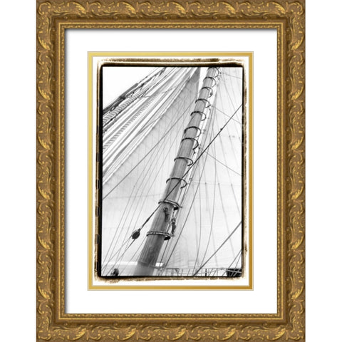 Set Sail VI Gold Ornate Wood Framed Art Print with Double Matting by DeNardo, Laura