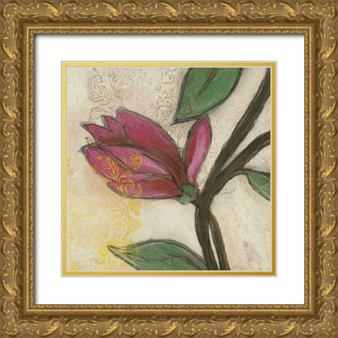 Tulip Poplar III Gold Ornate Wood Framed Art Print with Double Matting by Goldberger, Jennifer