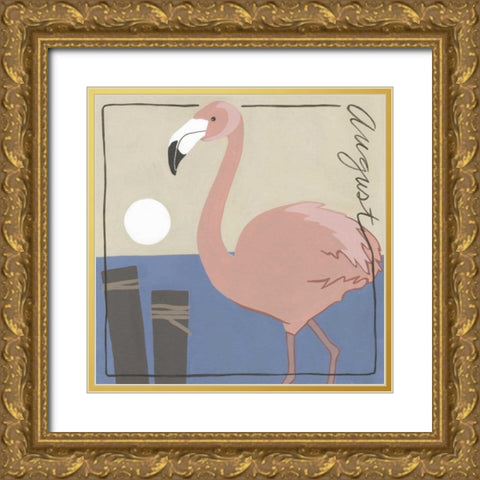 Avian August Gold Ornate Wood Framed Art Print with Double Matting by Meagher, Megan