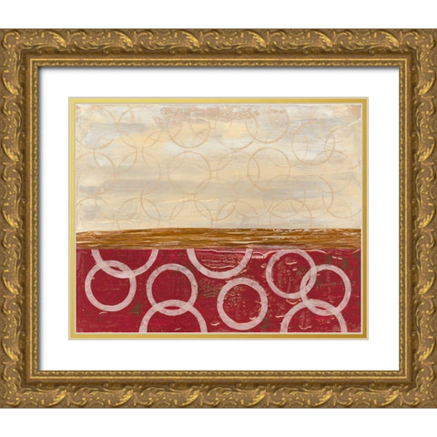 Going in Circles I Gold Ornate Wood Framed Art Print with Double Matting by Avondet, Natalie