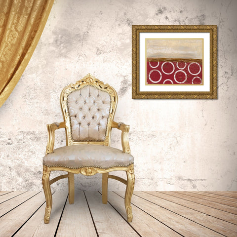 Going in Circles II Gold Ornate Wood Framed Art Print with Double Matting by Avondet, Natalie