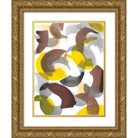 Parenthesis II Gold Ornate Wood Framed Art Print with Double Matting by Fuchs, Jodi