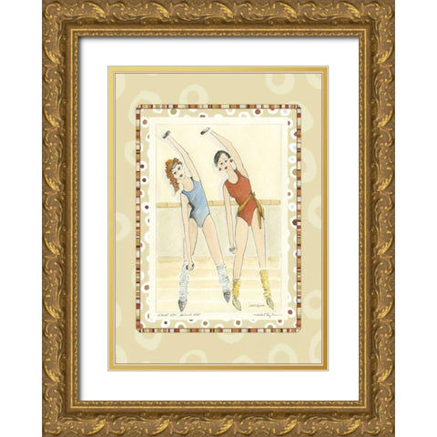 Waist Not, Want Not Gold Ornate Wood Framed Art Print with Double Matting by Taylor, Kris