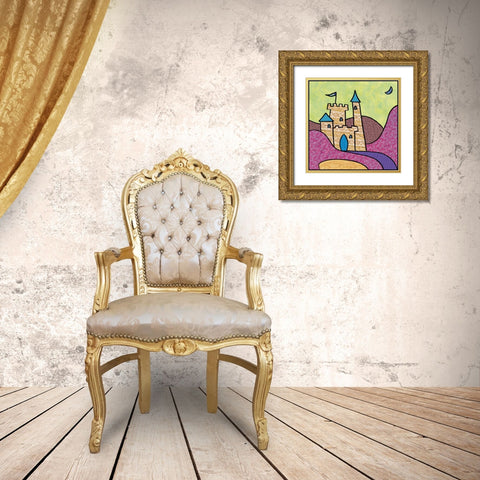 Calico Kingdom III Gold Ornate Wood Framed Art Print with Double Matting by Swinford, Charles